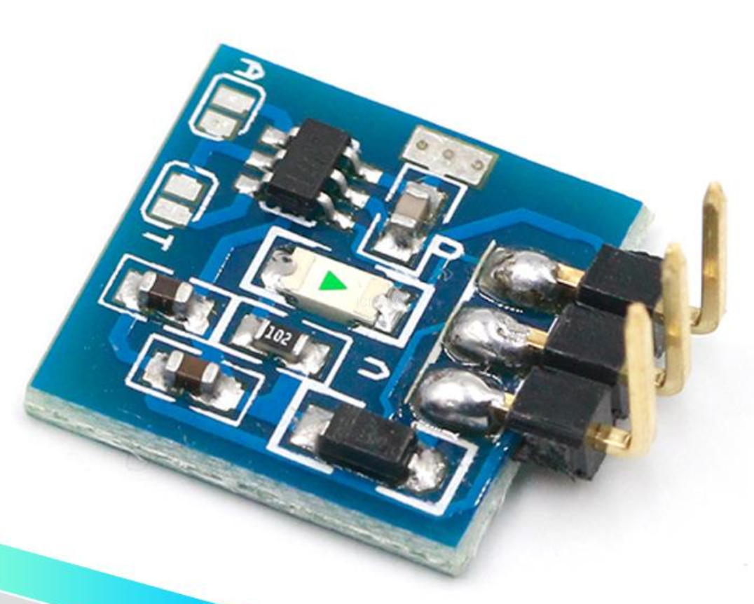 触摸按键传感器模块 电容式开关 可设置自锁型/点动型模式 带灯