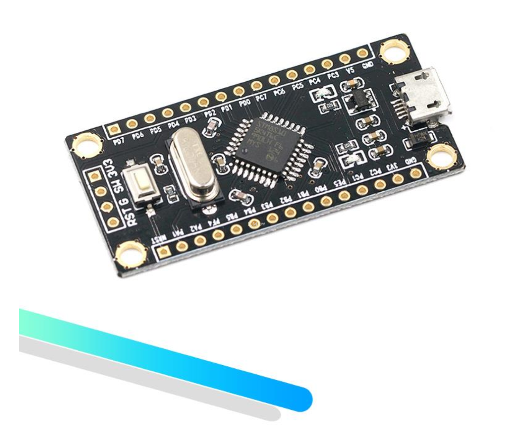 STM8开发板小系统板STM8S105K4T6核心板单片机学习板实验板镀金版