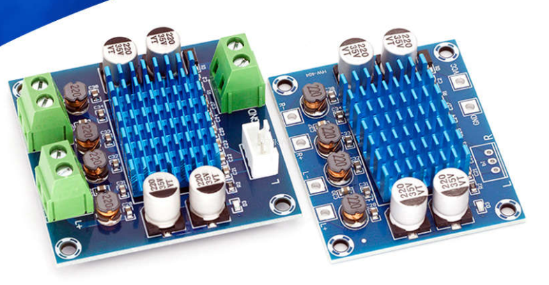 XH-A232 高清数字音频功放板mp3放大模块12V24V扩音板双声道30W